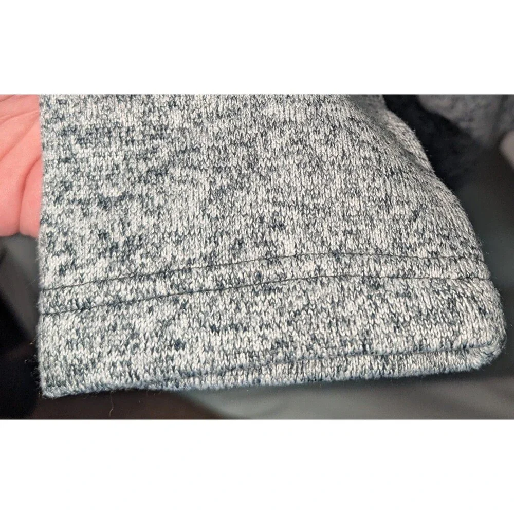 Sonoma Men's Super Soft Sweater Fleece XL Gray Long Sleeve Pockets Stretch